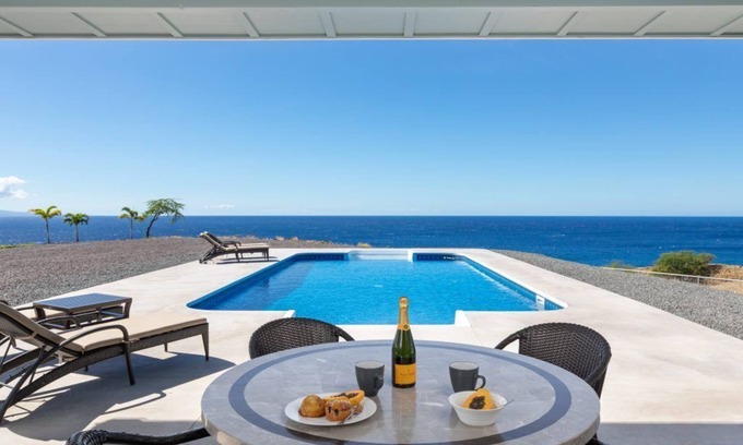 Kohala Estates House | B.I. Kohola Lani - Panoramic Coastal Views, Pool and now AC in bedrooms!