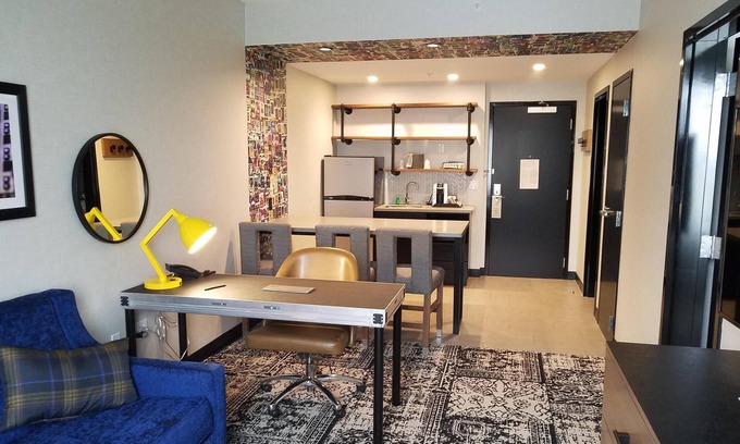 Lititz Hotel | Backstage vibe- Lancaster charm -King Room w/Kitchenette & Separate Seating Area