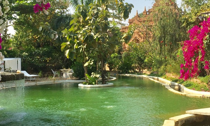 Nyaung-U Cabin | Bagan step, private domain eco friendly pool : luxury calm pleasure on riverbank