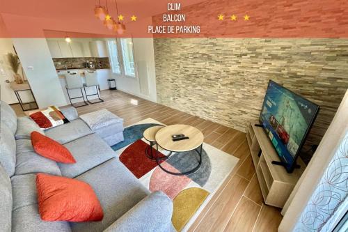 Minimes - Barriere de Paris Apartment | " Balcon Urbain " Clim - Parking - Vue