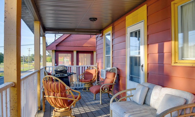 Mayville Condo | Balcony + Scenic Views: Chautauqua Lake Retreat