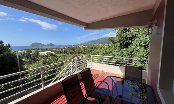 Picard Apartment | Balisier Apt 1 - Lovely 2-Bedroom Apartment with Gorgeous View and Jacuzzi Tub!