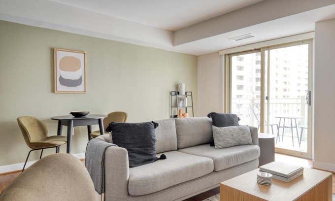 Ballston Apartment | Ballston 1br w wd gym pool nr Metro WDC-615