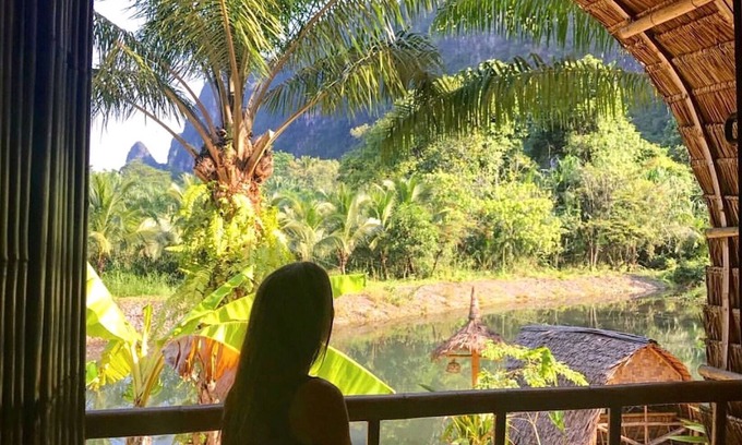 Ao Luek Cabin | Bamboo Hut with Mountain View