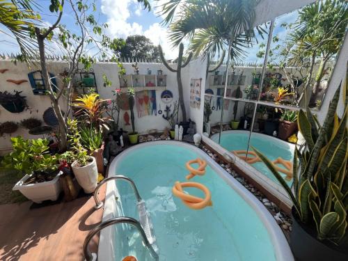 Tamandare House | Bangalô térreo, com quintal e piscina privativos