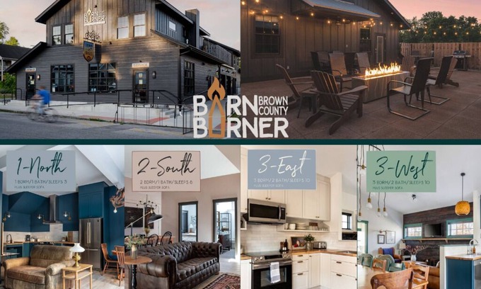 Nashville Apartment | Barn Burner: Luxe Space for 29 ppl in Downtown Nashville, IN