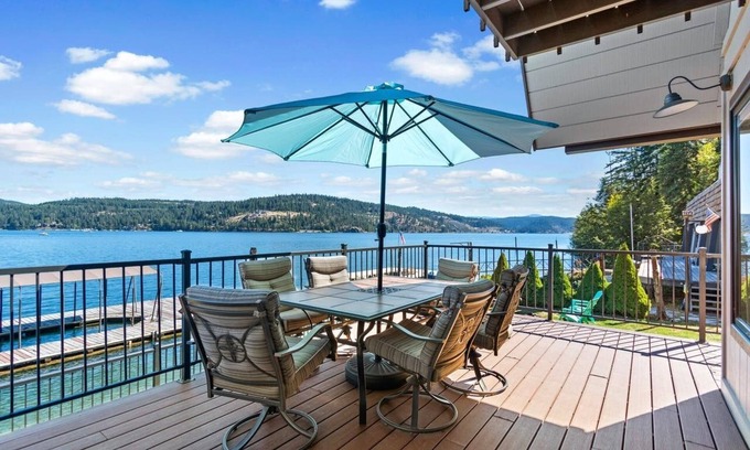 Coeur d'Alene House | Barn Owl Cabin - Lakefront Home with a Private Dock
