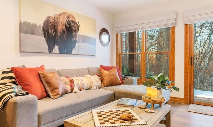 Driggs Condo | Basecamp Stays: Upscale Getaway, Shuttle, Hot Tubs
