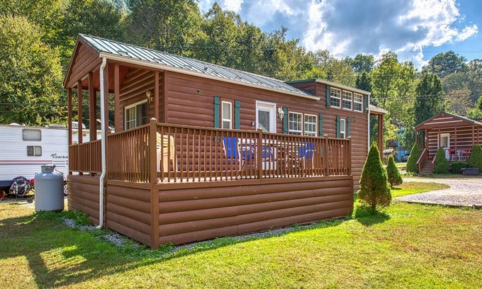 Maggie Valley Cabin | Bat Cave, Tiny Log Cabin (#11) - 3rd Cabin on left