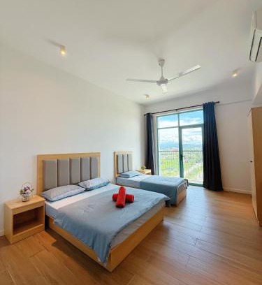 Likas Apartment | Bay Suites Home By Sea JQ 海的家