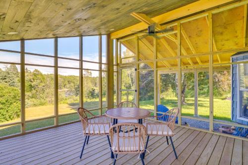 Steuben House | Bayfront Steuben Home with Screened Porch and Fire Pit