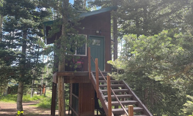 Fort Garland Cabin | Bayly's Treehouse Retreat