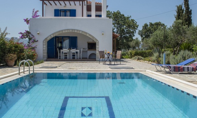 Vouves Villa | BBQ ★ Big private pool ★ Sea View