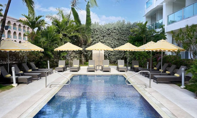 Blue Waters Hotel | Beach Adventures! Free Continental Breakfast and Beach Sunbeds, Swimming Pool!