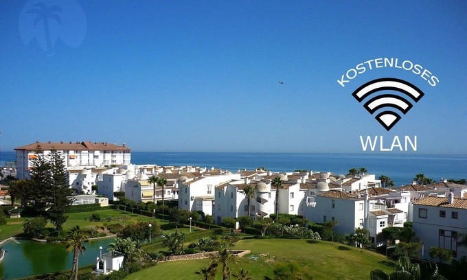 Torrox Costa Apartment | Beach apartment Laguna Beach: sea view, 4 pools (1x heated), tennis, 2 air-conditioned, 2TV