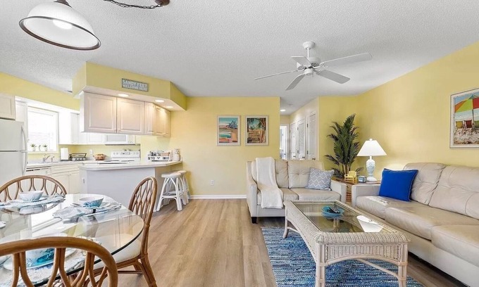 Cherry Grove Beach Condo | Beach Bliss Within Reach: Bright & Serene First-Floor Haven