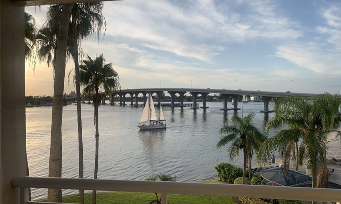 St. Petersburg Condo | Beach, Boats, Birds,Dolphin, And Pool Views All From Your Private Balcony!