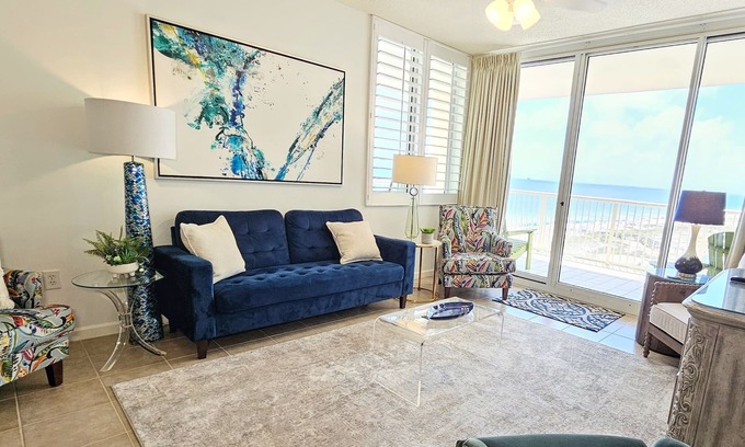 Fort Morgan Condo | Beach Club A1002 K/Q/bunk Direct Gulf View - WiFi - Sleeps 6