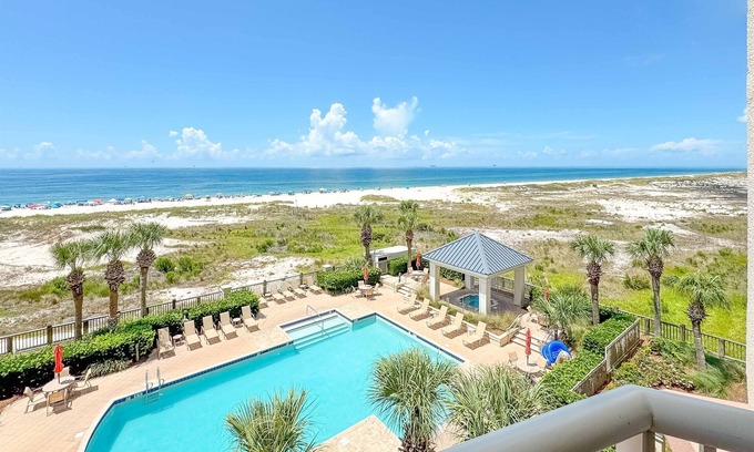 Fort Morgan Condo | Beach Club D-407 | NEW! Beachfront 2Bed/2 Bath-Luxury Resort-Amenities-Sleeps 6