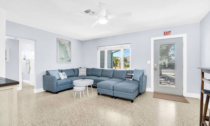 Indian Rocks Beach House | Beach Cottage Pool Spa Golf Cart Pet-Friendly