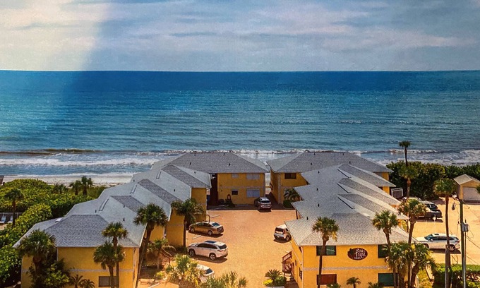 Satellite Beach Condo | Beach Front Condo with Ocean View and Great Community Deck on the Space Coast!