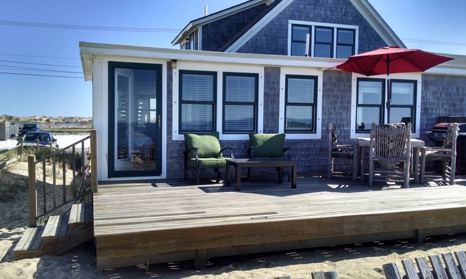 North Truro Condo | Beach-Front Condo with large deck overlooking Cape Cod Bay! Prime Location!