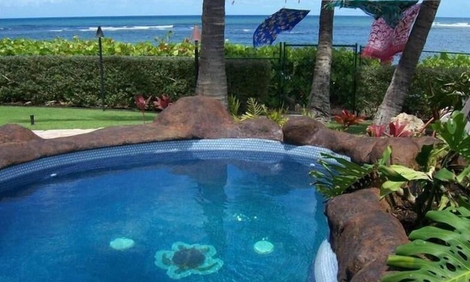 Mokuleia House | BEACH FRONT ESTATE SANDY BEACH w/Heated Saline Pool/SPA & 360 Degree Views