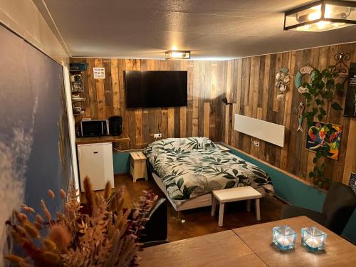 Schoonebeek Apartment | Beach House met badkamer, boxspring & airco