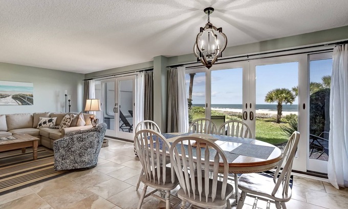 Fernandina Beach Condo | BEACH,OCEAN FRONT, Amelia Island FL, 2BR/2BTH ,SEE WAVES CRASHING, PET APPROVAL