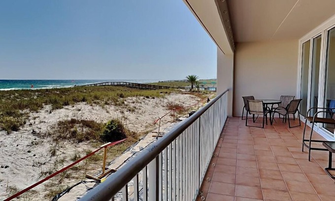 Navarre Beach Condo | Beach Regency #103 | Gulf Front Views + Pool!
