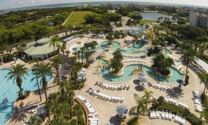 Port Canaveral Condo | Beach Resort with Water Park - Spacious 2BR/2BA - Sleeps 8