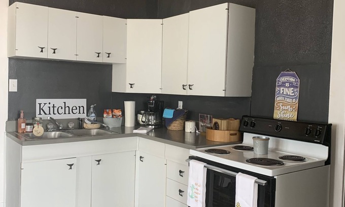 Assumption Apartment | Beach-themed rental with many activities within walking distance.
