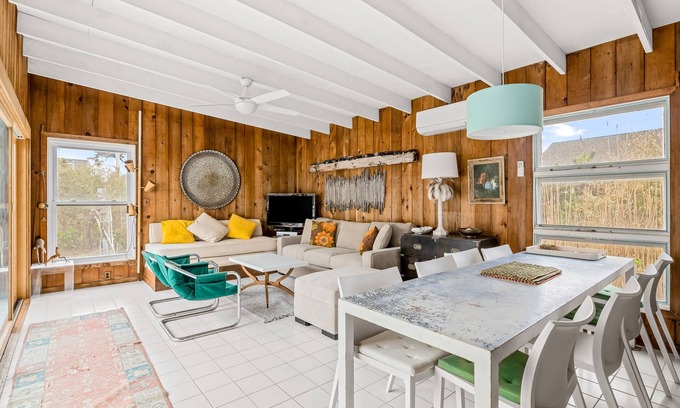 Ocean Bay Park House | Beach vacation with deck, gas grill, hot outdoor shower, kitchen, & washer/dryer