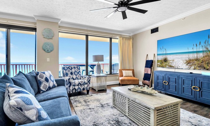 Gulf Lagoon Beach Condo | 🌊Beach Views-Oversized Balcony-Gulf Front Pool-Hidden Dunes 704🌊