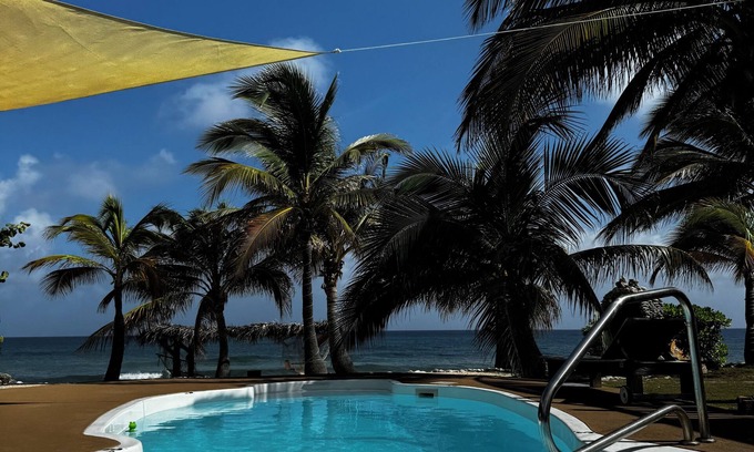 West End Apartment | Beachfront 1-bdr 1-bath "Sea Breeze Suite" 100 ft from the Ocean with a Pool!
