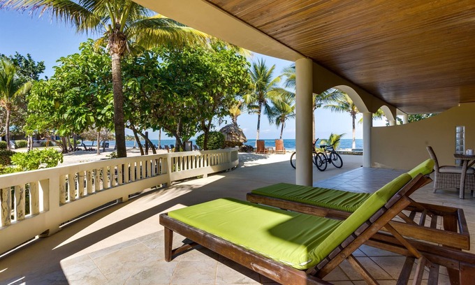 Placencia Villa | Beachfront 2BR Villa with Pool & Spacious Layout