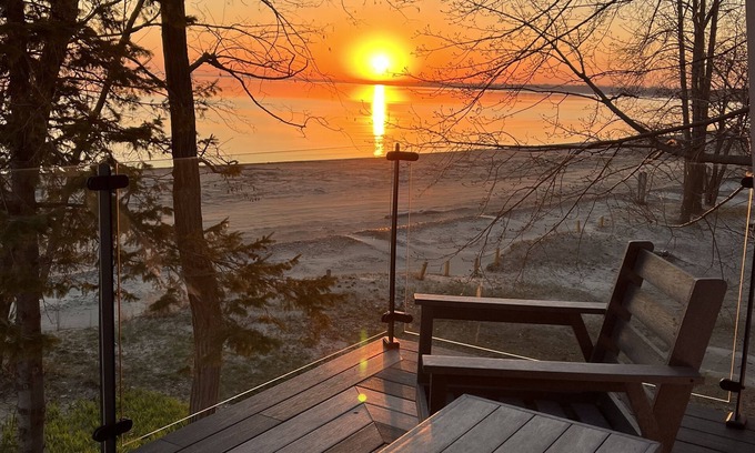 Kettle Point 44 House | Beachfront and waterfront home for a relaxing getaway for couples or families.