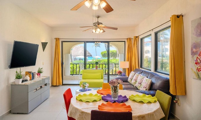 Playacar Condo | Beachfront condo in Xaman Ha 7018