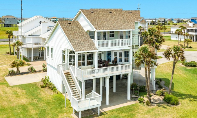 Indian Beach House | Beachfront! Dog Friendly Home w/Great Gulf Views, 2 Decks, Free Wifi & More!