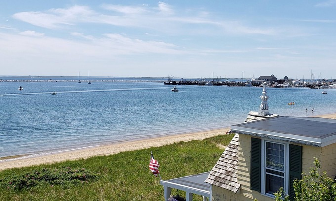 Commercial Street Condo | Beachfront, East End, 2 BR, 2BA, Private Deck, Parking, Dog Friendly