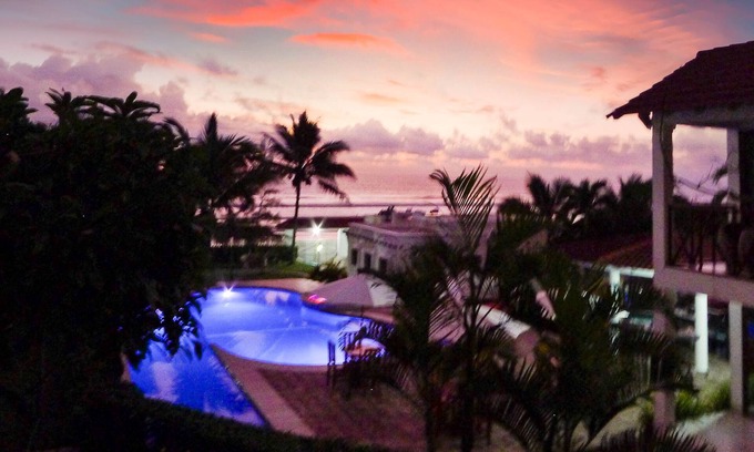 Comuna San Jose Apartment | Beachfront, large Pool, lap pool, & Jacuzzi, Barbecue area, Spectacular Gardens