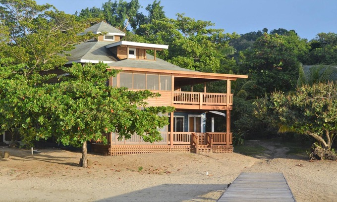 Antoneys Cay Villa | Beachfront, Upscale Caribbean Vacation. As seen on HGTV. With pool access