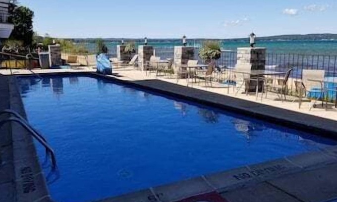 Traverse City Condo | ✵ Beachfront Walkout Condo: Pointes North Resort | 106