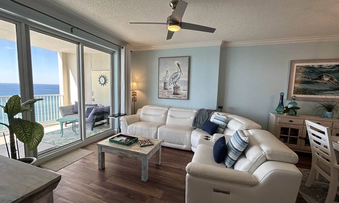 Bid-a-wee Beach Condo | ☀️Beachfront with FAB Views-Gulf Front Indoor/Outdoor Pool-2BR Ocean Reef 1203☀️