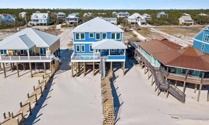 Surf Side Shores House | Beachfront with Heated Pool, Sleeps 24!