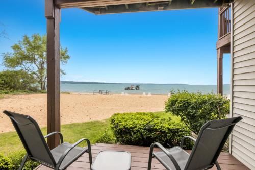 Traverse City House | Beachside Haven 102 Beachfront Condo Near Downtown Tart Trail
