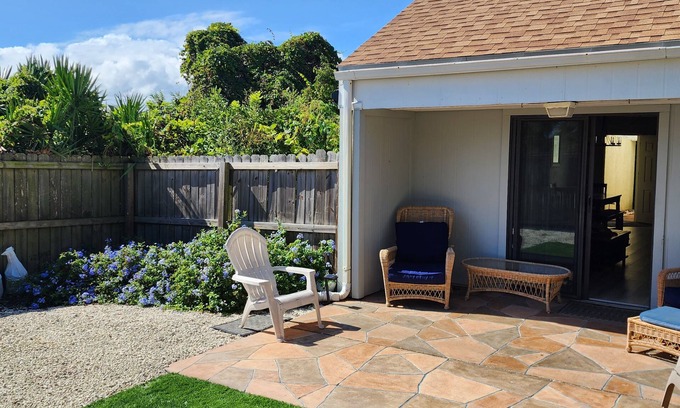 Vilano Beach House | Beachside Townhouse - Fenced Yard + Grill