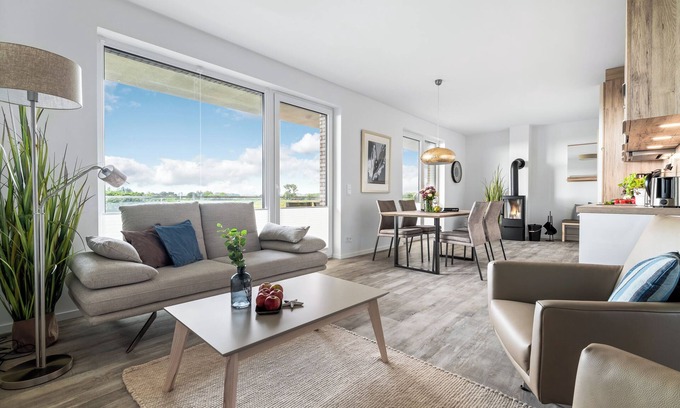 Olpenitz Apartment | "BeachTerraceTwo" vacation apartment on the beach with sun terrace, sauna & sea view