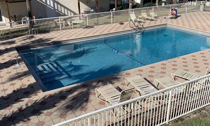Navarre Beach Condo | Beachview 212 Pool side view/Not Gulf Frontn
