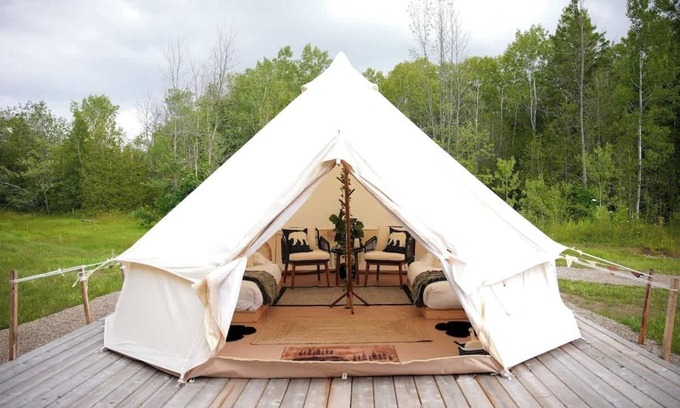 Miller Lake House | “Bear Cave” Luxury Glamping Tent | Tobermory